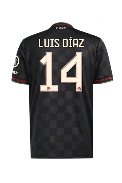 Bayern Munich Luis Diaz #14 Jalkapallovaatteet Kolmaspaita 2025-26 Lyhythihainen Bayern Munich Luis Diaz #14 Jalkapallovaatteet Kolmaspaita 2025-26 Lyhythihainen